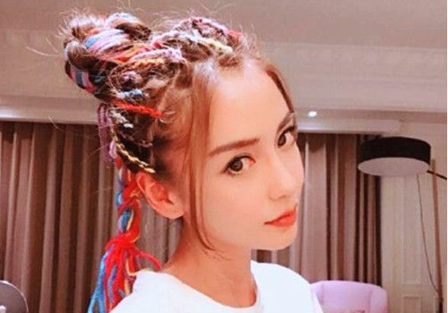 angelababy最新彩色辫子是什么发型 同款彩色编发怎么弄