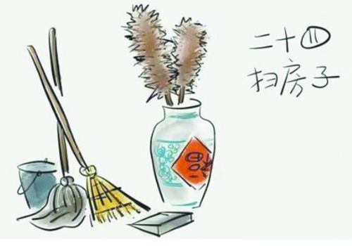 过年打扫卫生怎么发朋友圈 累的幽默说说 ​